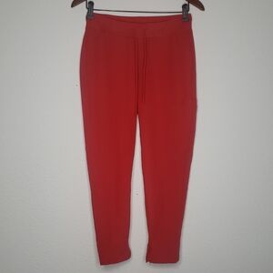 Mandala Jogger Style Pockets Scrub Pants Size XS Petite Red Healthcare Worker